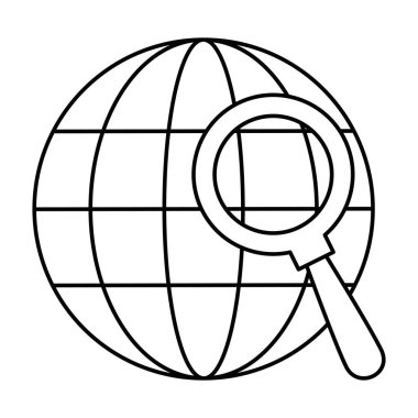 küre gezegen büyüteç ile