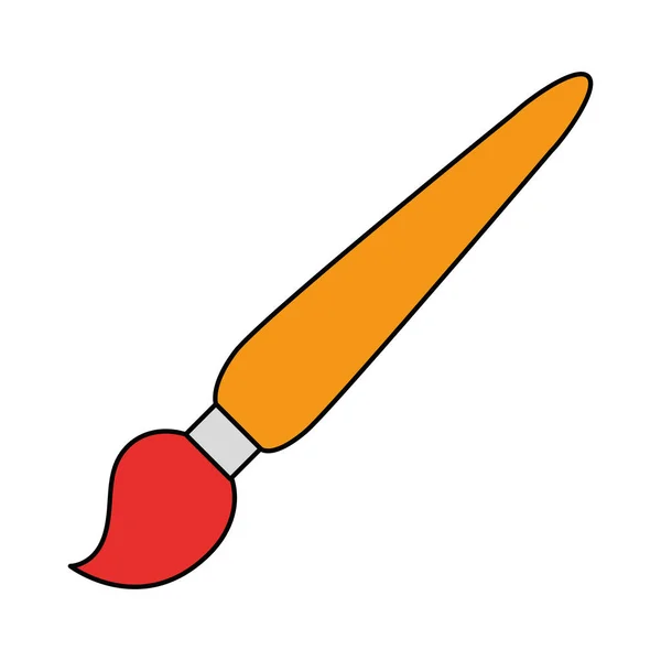 Paint brush isolated icon — Stock Vector