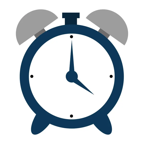 Orologio orario di allarme icona isolata — Vettoriale Stock