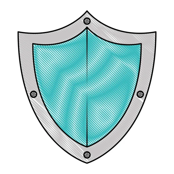 Shield guard icône de sécurité — Image vectorielle