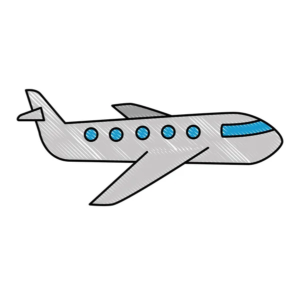 Αεροπλάνο που φέρουν απομονωμένες εικονίδιο — Διανυσματικό Αρχείο