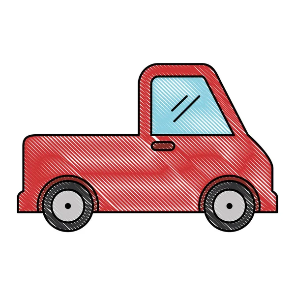 Delivery service truck isolated icon — Stock Vector