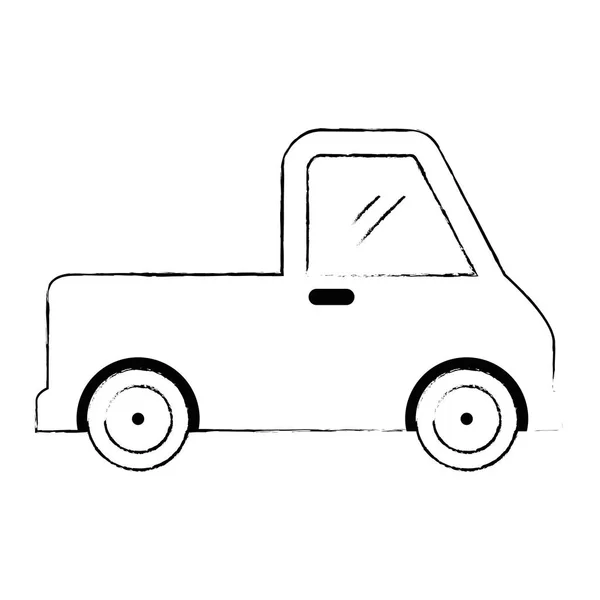 Delivery service truck isolated icon — Stock Vector