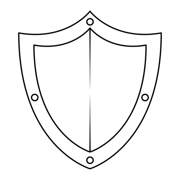 Значок охраны щита — стоковый вектор