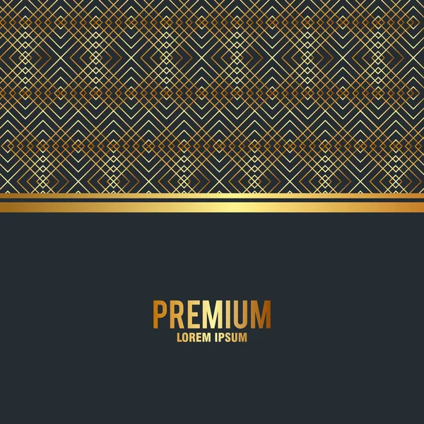 Premium kvalitet gyllene ram — Stock vektor