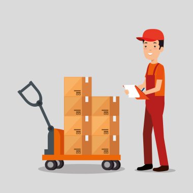 teslimat işçi ile lojistik hizmetleri