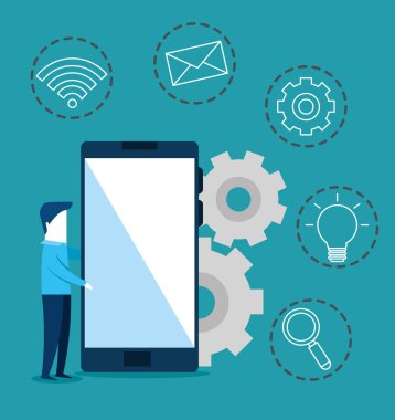 bağlantı 5g teknolojisi ile akıllı telefon