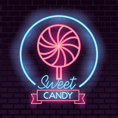 tatlı şeker etiket işareti lolipop karamel vektör çizim