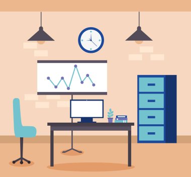 iş ofis Danışma Kurulu istatistikleri ilerleme iş vektör çizim
