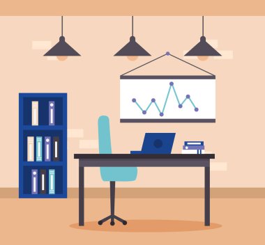 Office iş kurulu istatistik Danışma vektör çizim