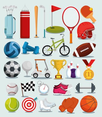 Spor Şampiyonlar Ligi Icons set