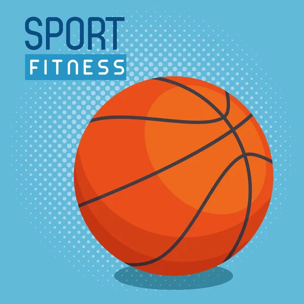 Basketball Ballon Sport-Ikone — Stockvektor