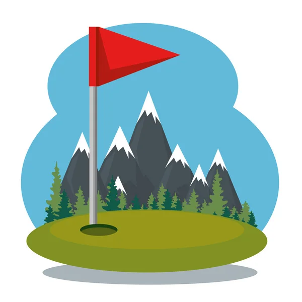 Golf Spor Şampiyonlar Ligi simgeler — Stok Vektör