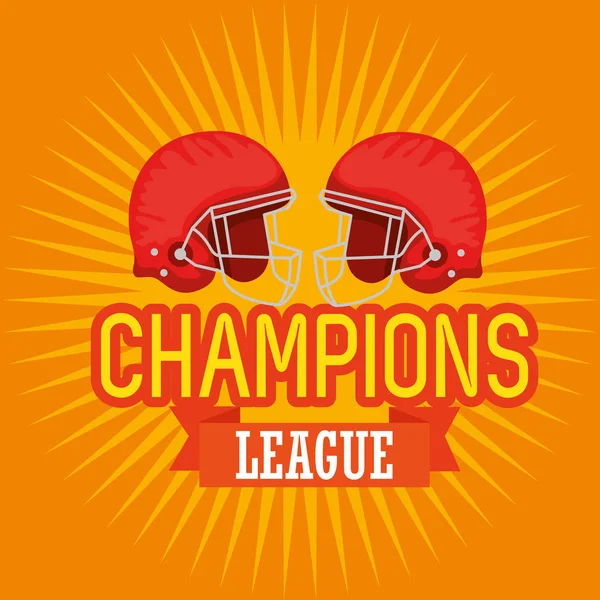 American football champions league — Stock Vector