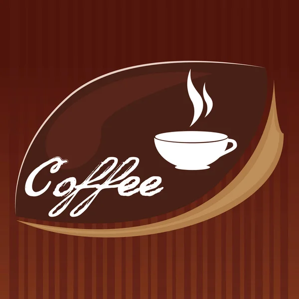 Finom kávé pohár ital — Stock Vector
