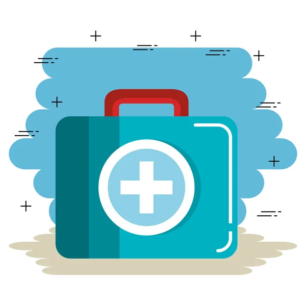 Medical kit handle icon — Stock Vector