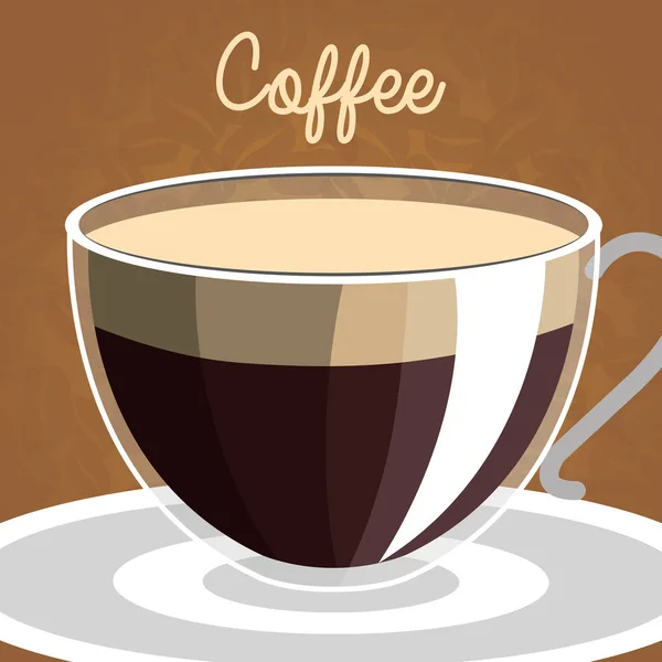 Delicioso Taza Café Bebida Vector Ilustración Diseño Gráficos vectoriales