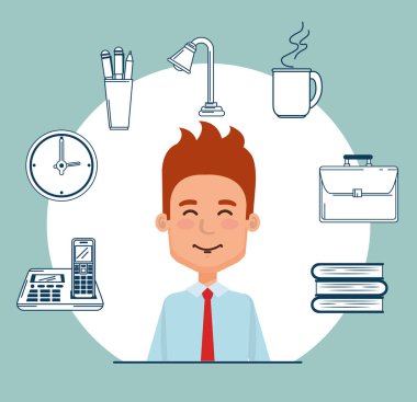 iş işadamı Icons set