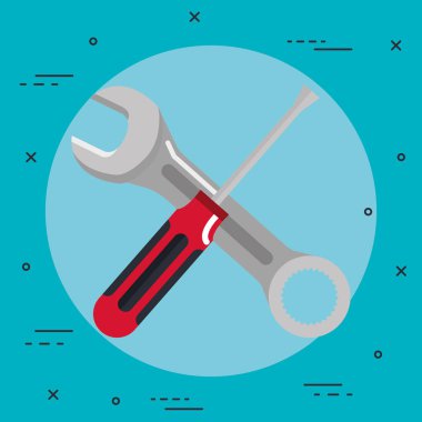 Araçları onarım destek inşaat tadilat simgeler