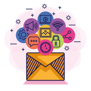 e-posta sosyal medya iletişim mektup mesaj