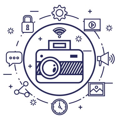 Fotoğraf kamera ağ multimedya web app simgeleri