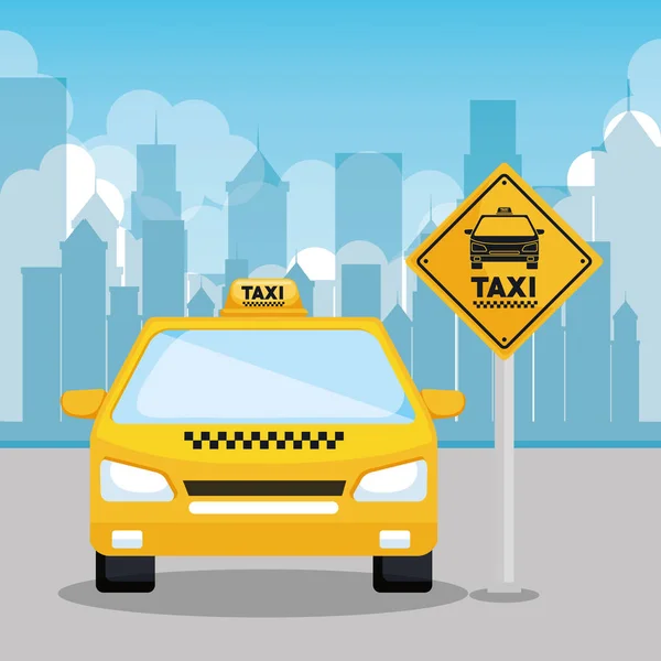 Taxi service app smart vervoer reizen — Stockvector