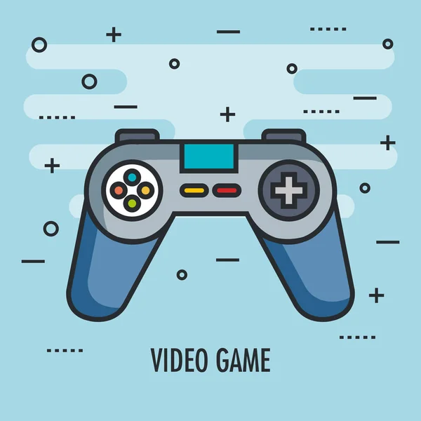 Consola de control gamepad para dispositivo de videojuegos digital — Archivo Imágenes Vectoriales