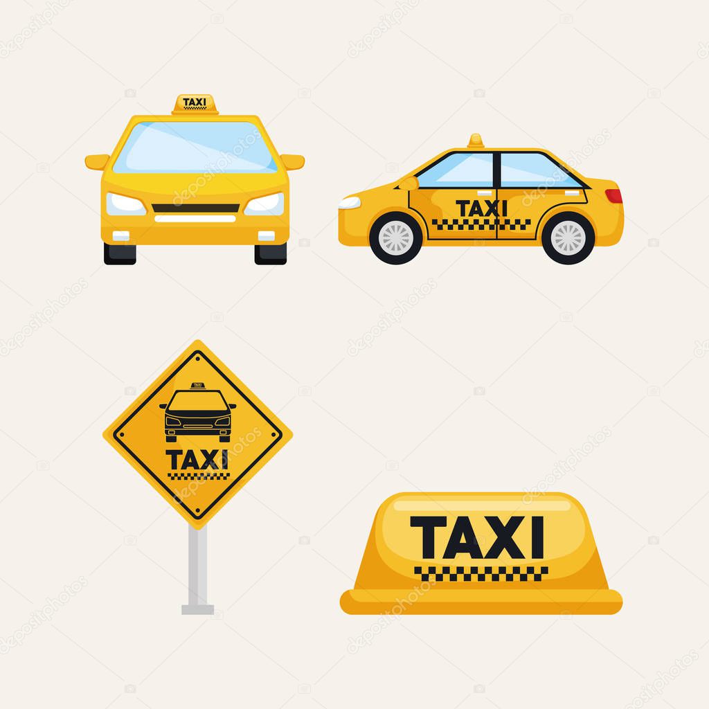 taxi service set transport order internet elements