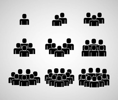 insanlar simgeler ekip çalışması sembol stil vektör çizim Grup