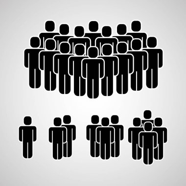 insanlar simgeler ekip çalışması sembol stil vektör çizim Grup