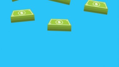 para doları banknot düşen arka plan