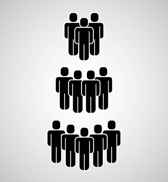 people group staff human figure icons vector illustration
