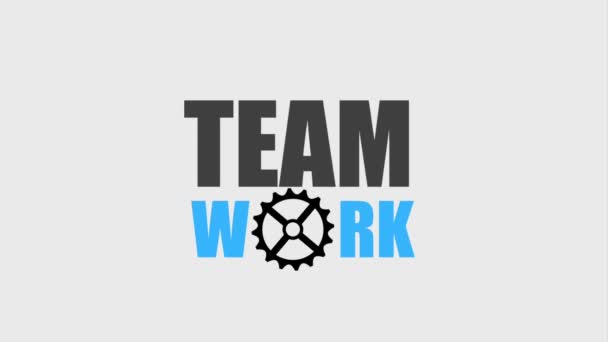 Teamwork Menschen Animation hd — Stockvideo