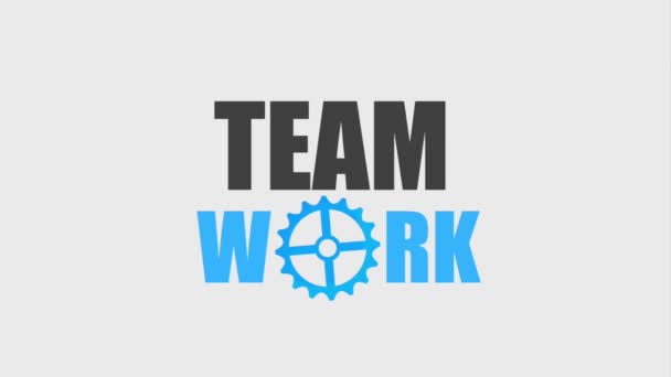 Teamwork Menschen Animation hd — Stockvideo