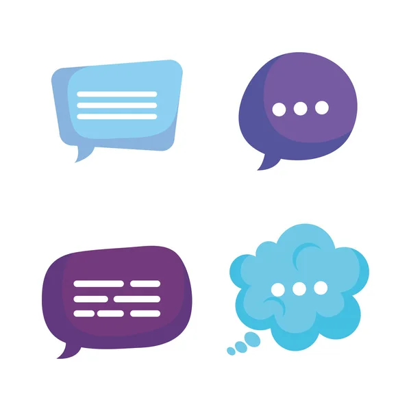 Group of speech bubbles — Stock Vector