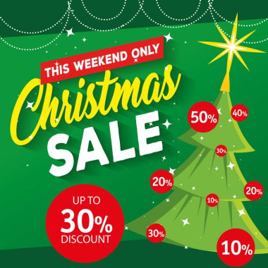 çam ağacı Noel satış etiketle