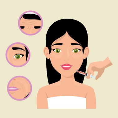 botox tedavisi kadınla