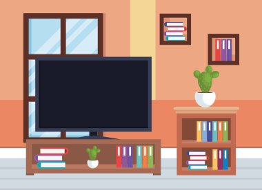 ev yer tv oda sahnesi