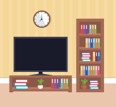 ev yer tv oda sahnesi