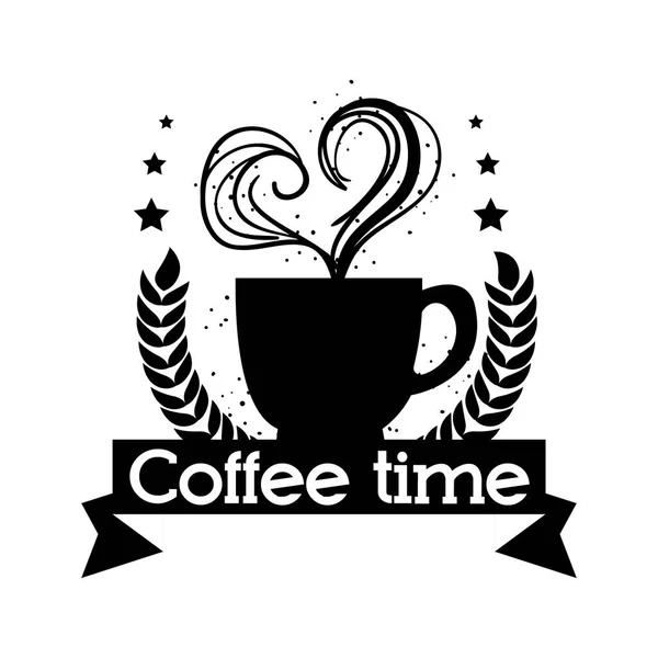 Heerlijke tijd koffiekopje — Stockvector