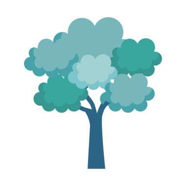 ağaç bitki izole simgesi