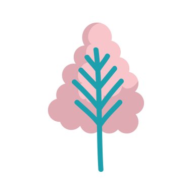 çam ağacı bitkisi simgesi izole