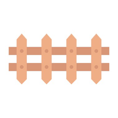 ahşap çit izole simgesi