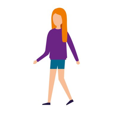 güzel ve genç kadın karakter