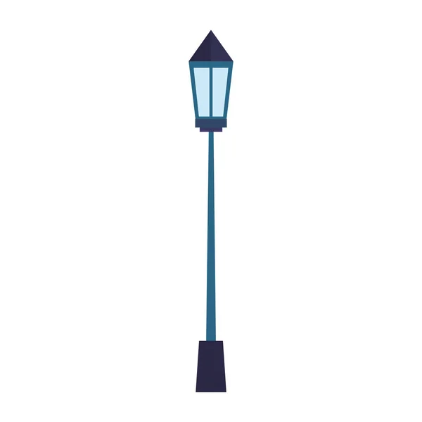 Park lamp geïsoleerde pictogram — Stockvector