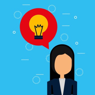 işkadını konuşma balonu avatar karakter vektör çizim tasarımı ile