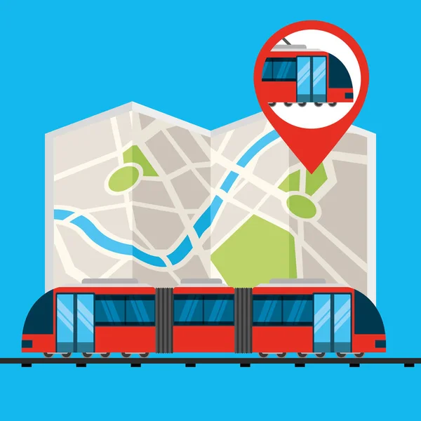 Gps Navigation Transport Karte Meter Standort Vektor Illustration — Stockvektor