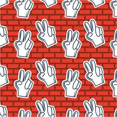 yaratıcı bir fikir arka plan vektör çizim iki parmak eller