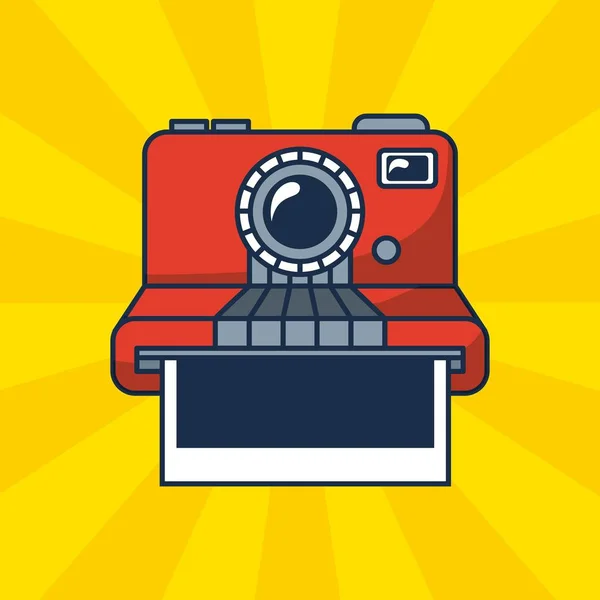 Ideia Criativa Polaroid Fotos Estilo Vintage Fundo Vetor Ilustração — Vetor de Stock