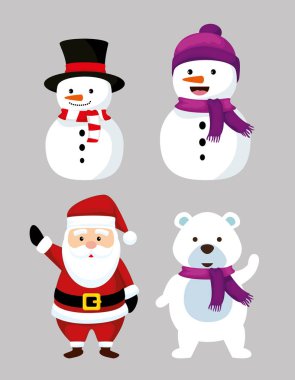 Şimdi ayı ve Noel Baba ile NOWMEN ayarla